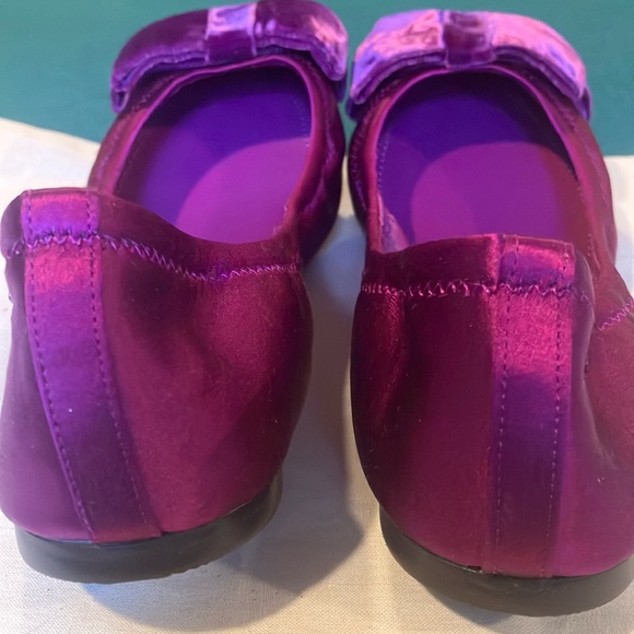 Tory Burch Rich Purple Velvet Flats - Picture 3 of 4